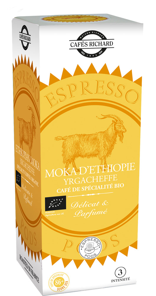 Dosettes ESE Cafés Richard MOKA ÉTHIOPIE
