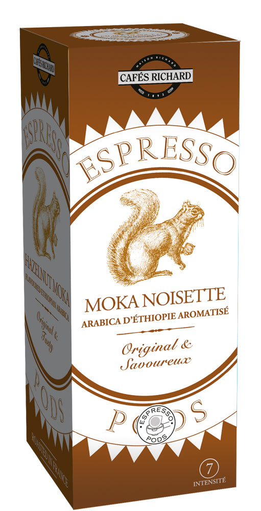 Dosettes Cafés Richard Moka NOISETTE 