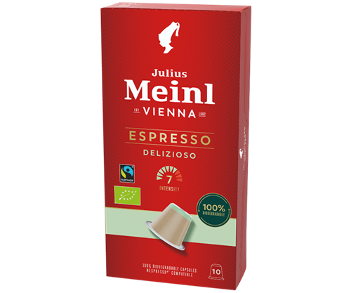 Julius Meinl Delizioso - Capsules compatibles BIO Fairtrade Nespresso®*