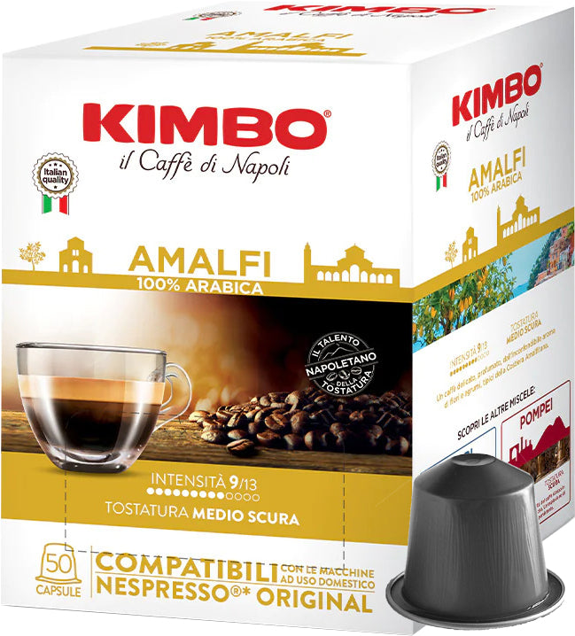 Capsules Kimbo Amalfi compatibles Nespresso®*