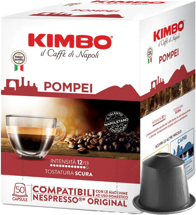 Capsules Kimbo Pompei compatibles Nespresso®*