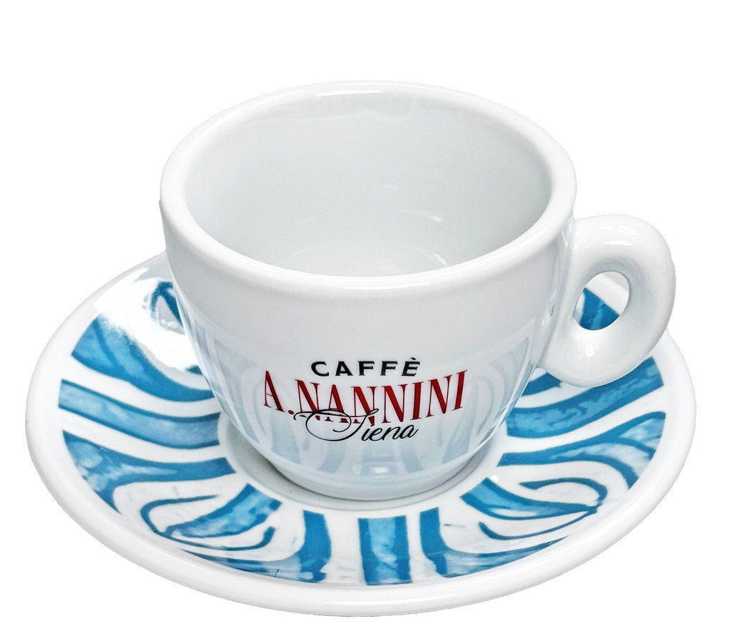 Tasse à Cappuccino bleue - Caffè Nannini