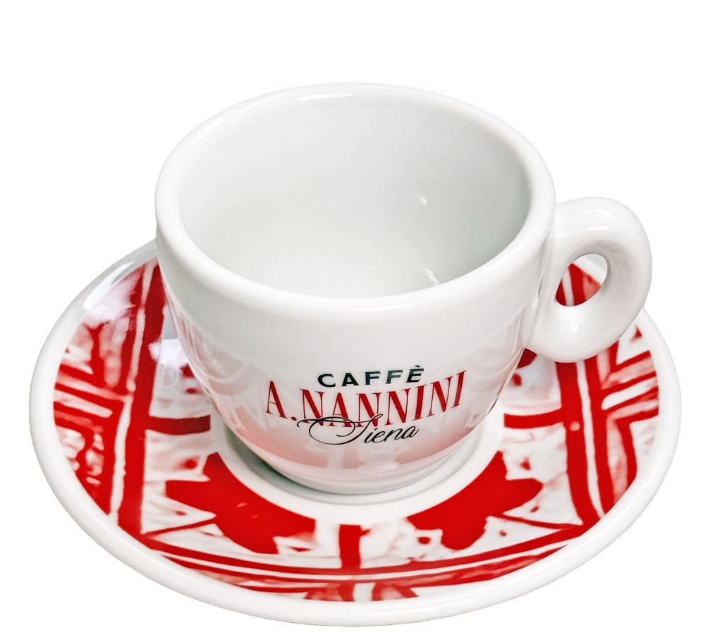 Tasse à Cappuccino rouge - Caffè Nannini