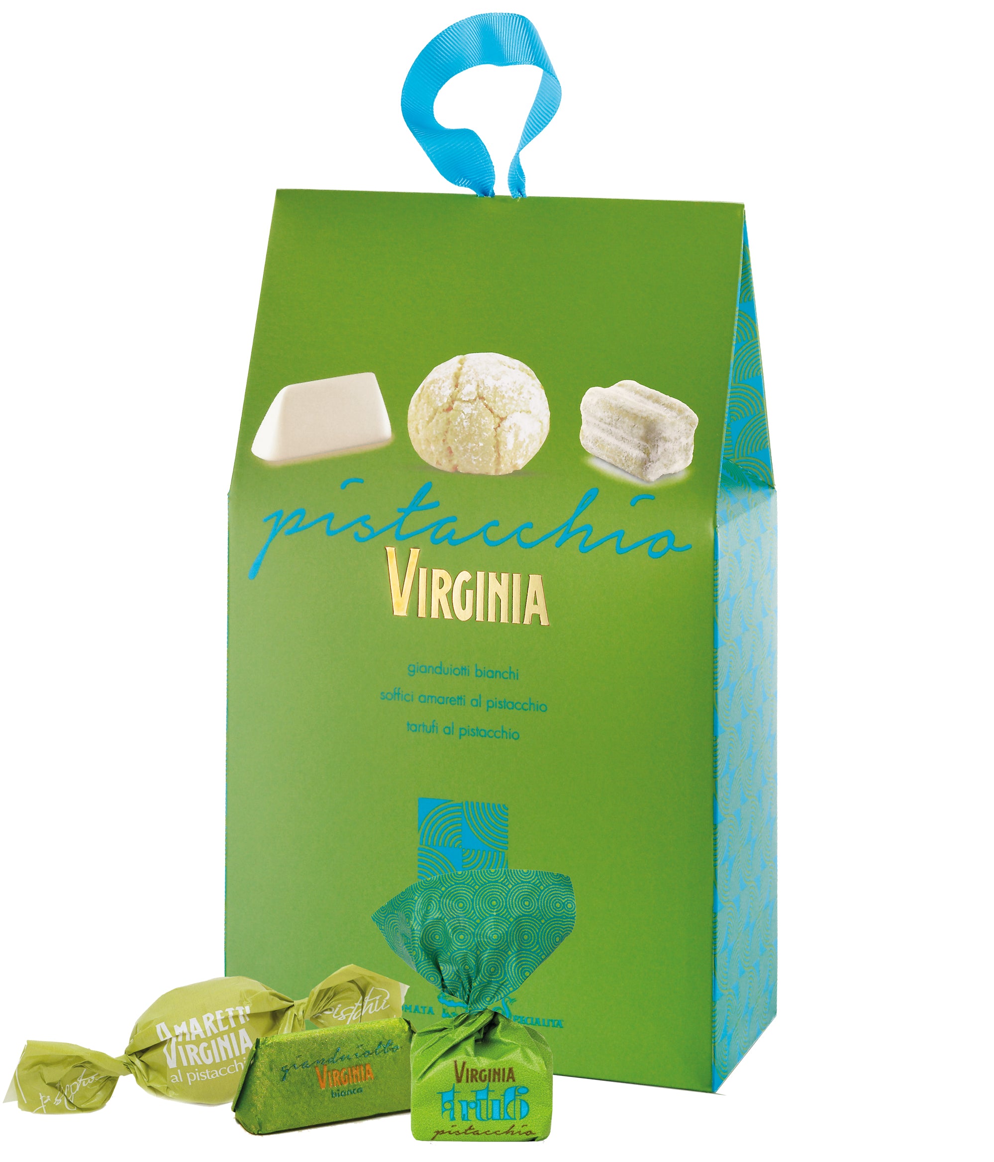 Sachet à offrir saveur pistache - Amaretti Virginia