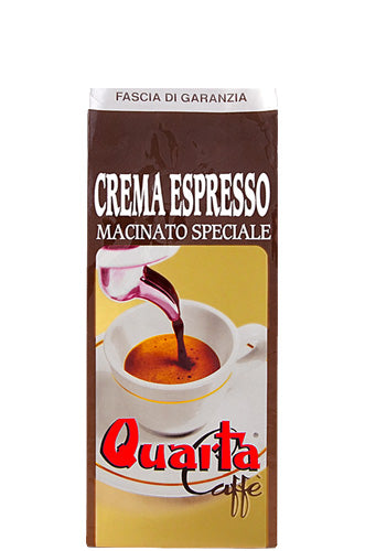 Quarta Caffè Espresso Crema broyage porte-filtre