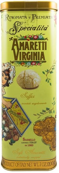 Boîte d'amaretti/macarons italiens saveur amandes - Amaretti Virginia